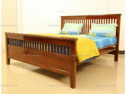 Panama King Size Bed In Mahogany Wood